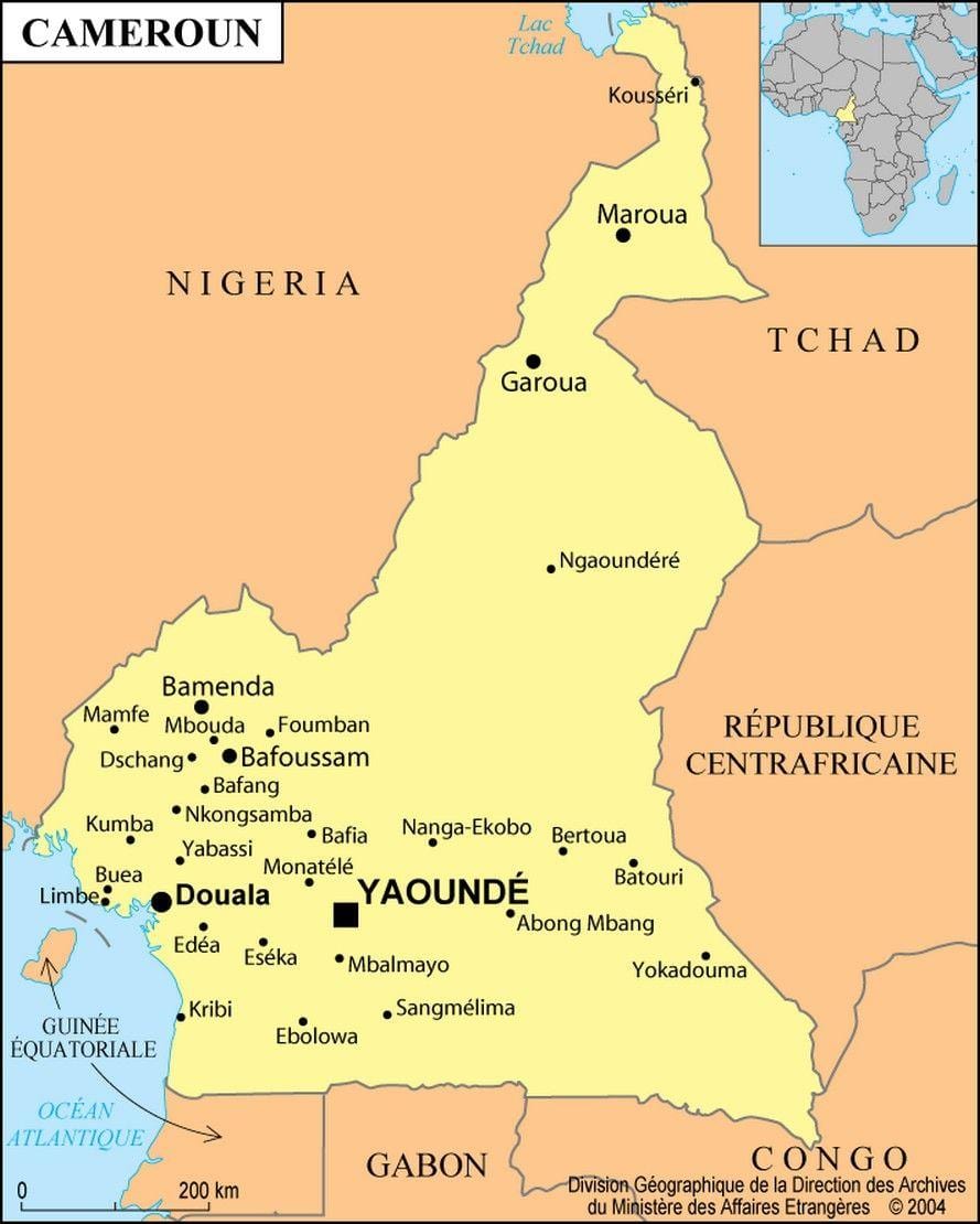 რუკა douala კამერუნი