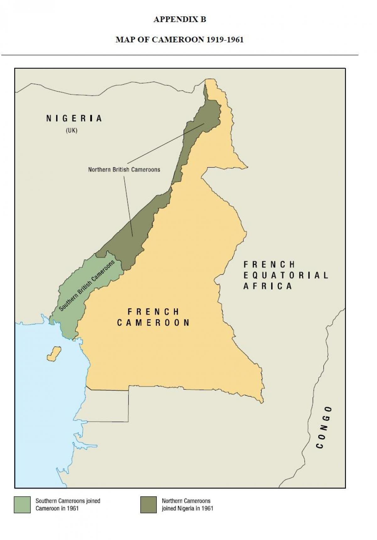 რუკა uno სახელმწიფო კამერუნი
