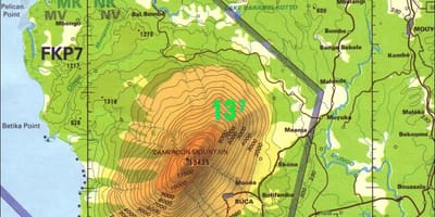 კამერუნი მთები რუკა